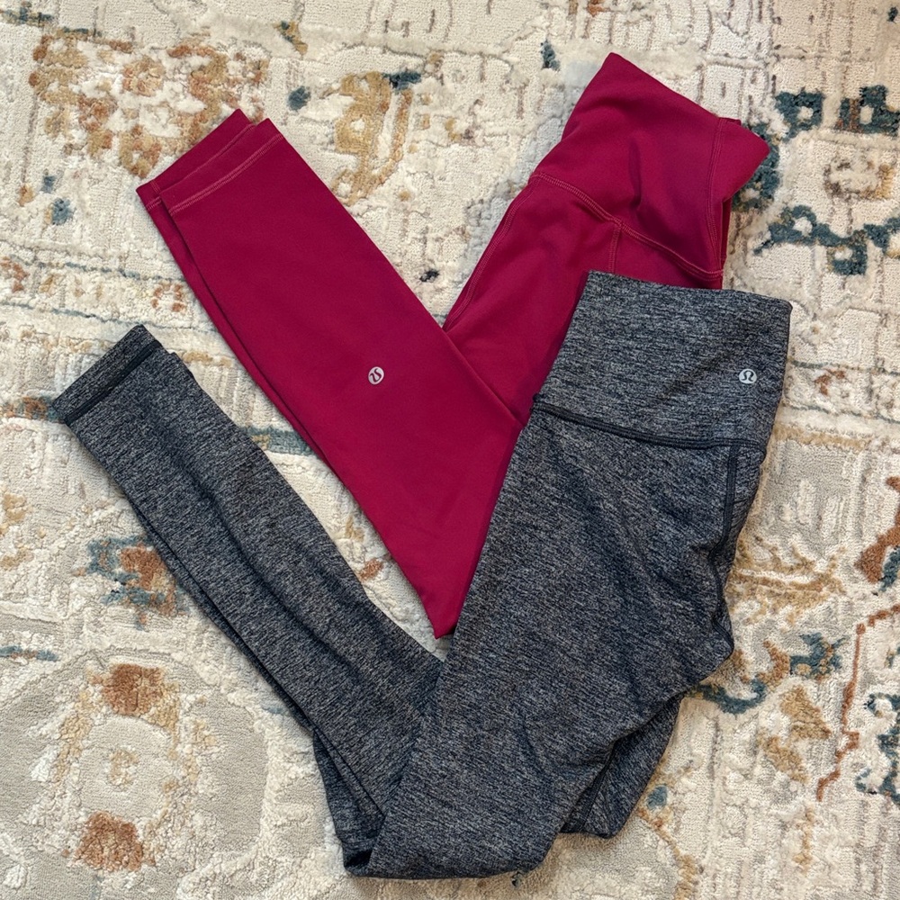 2 pairs Lululemon leggings